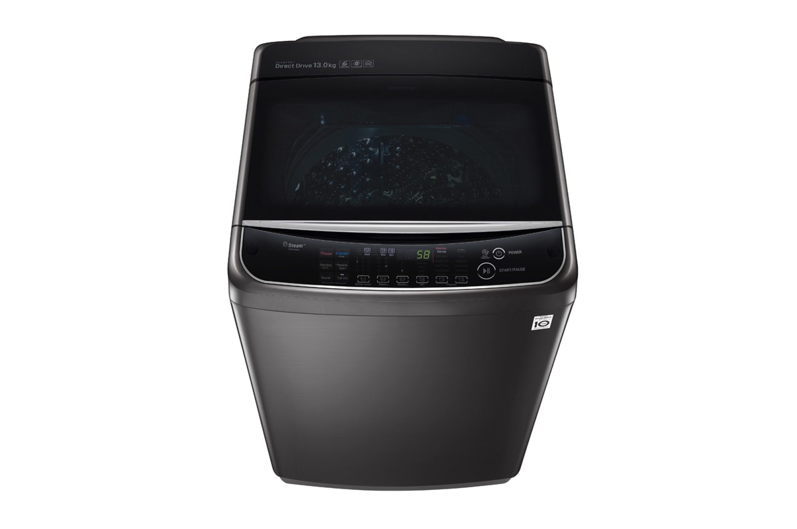 LG TurboWash3D™ Top Load Washing Machine, 13KG, Black, TH2113SSAK