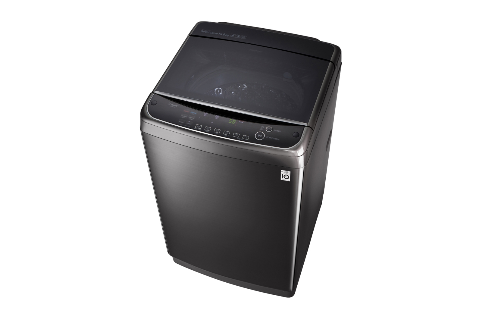 LG TurboWash3D™ Top Load Washing Machine, 13KG, Black, TH2113SSAK