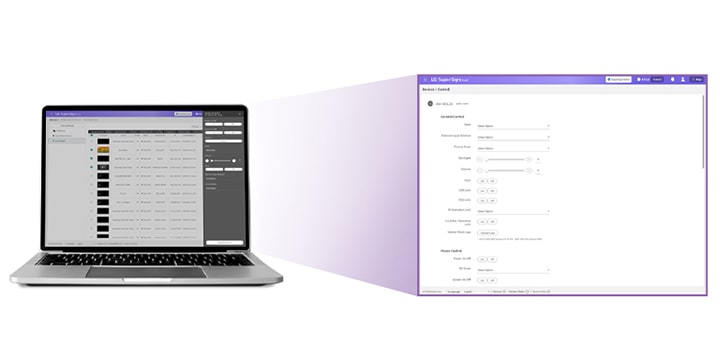 This is a screenshot of a real laptop interface, demonstrating control of multiple devices from a single laptop.