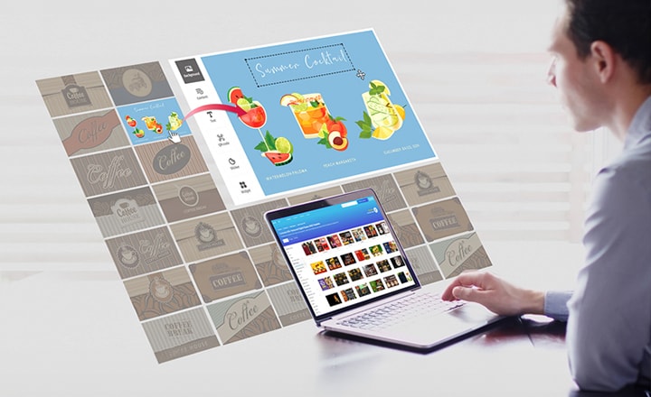 Partner content is being utilized to compose the content intended for playback on the signage.