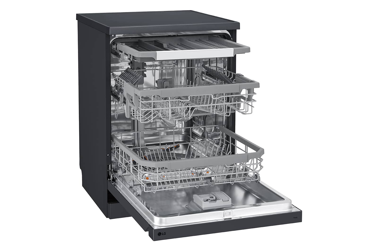 LG Front Control Smart Wi-fi Enabled Dishwasher in Matt Black, DFC425FM