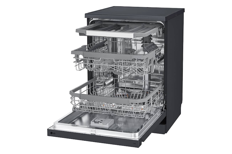 LG Front Control Smart Wi-fi Enabled Dishwasher in Matt Black, DFC425FM