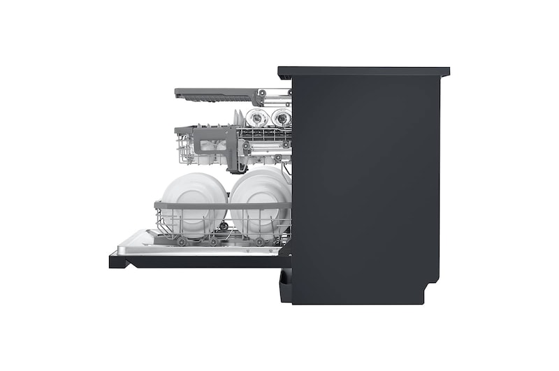 LG Front Control Smart Wi-fi Enabled Dishwasher in Matt Black, DFC425FM