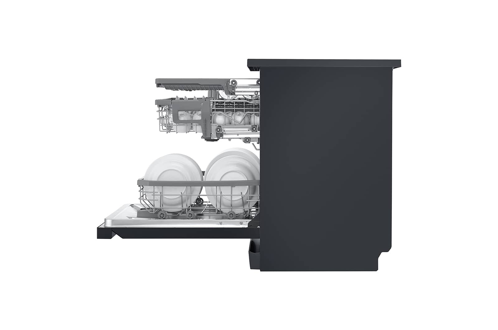LG Front Control Smart Wi-fi Enabled Dishwasher in Matt Black, DFC425FM