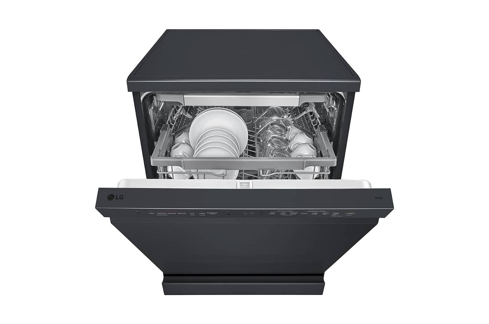 LG Front Control Smart Wi-fi Enabled Dishwasher in Matt Black, DFC425FM