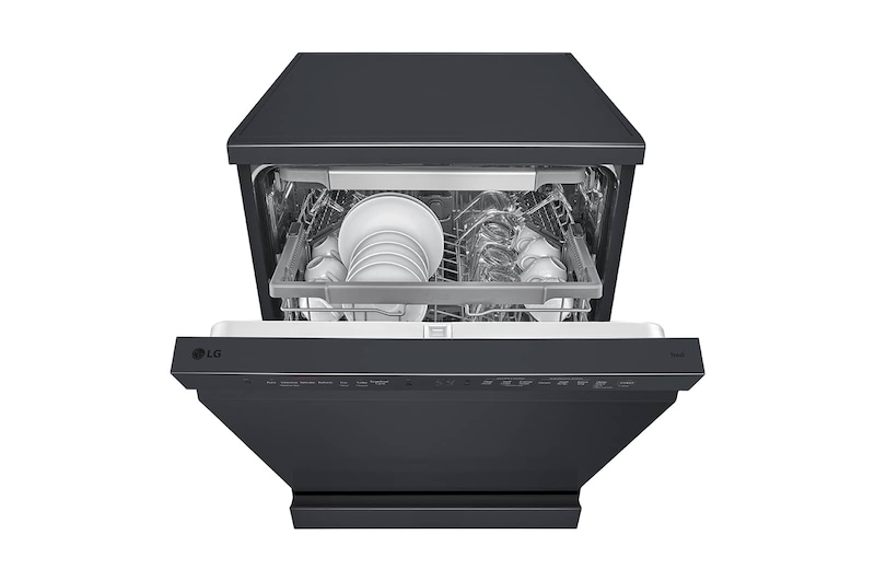 LG Front Control Smart Wi-fi Enabled Dishwasher in Matt Black, DFC425FM