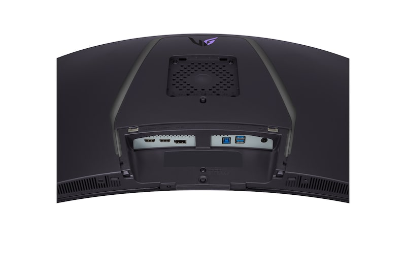 close-up view of ports