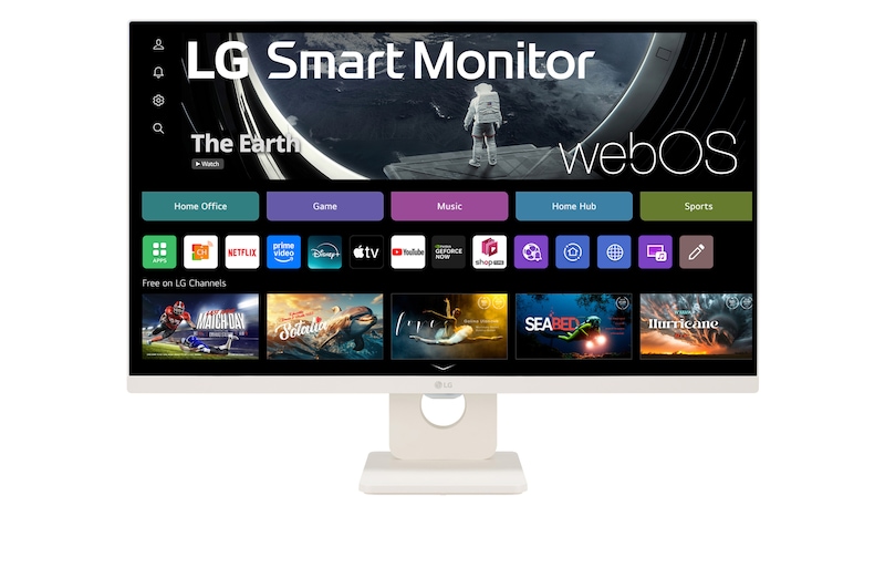 LG 27” Full HD IPS Smart Monitor with webOS, 27SR50F-W