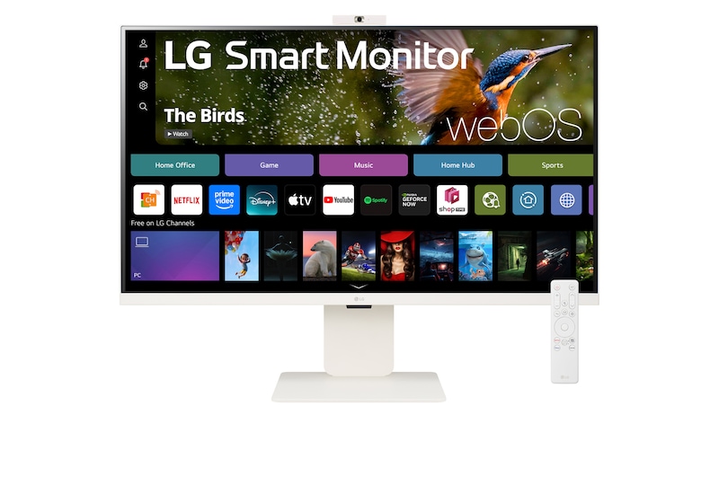 front view with webcam and remote control