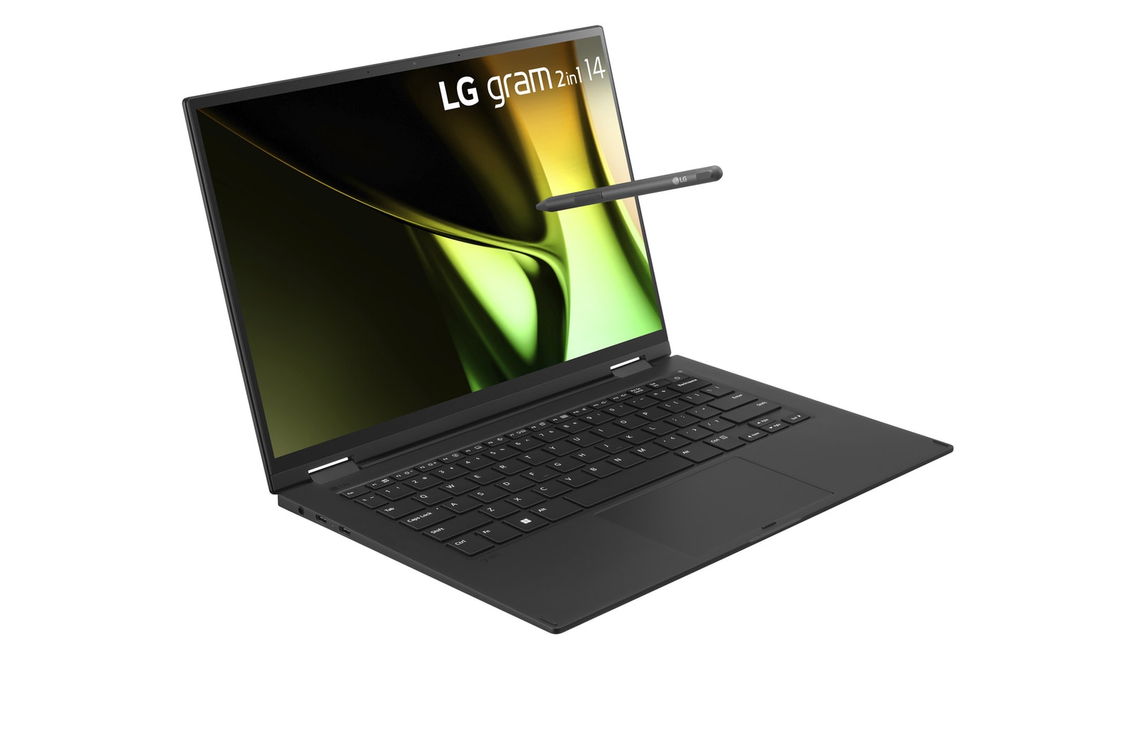 +30 degree side view the cover open