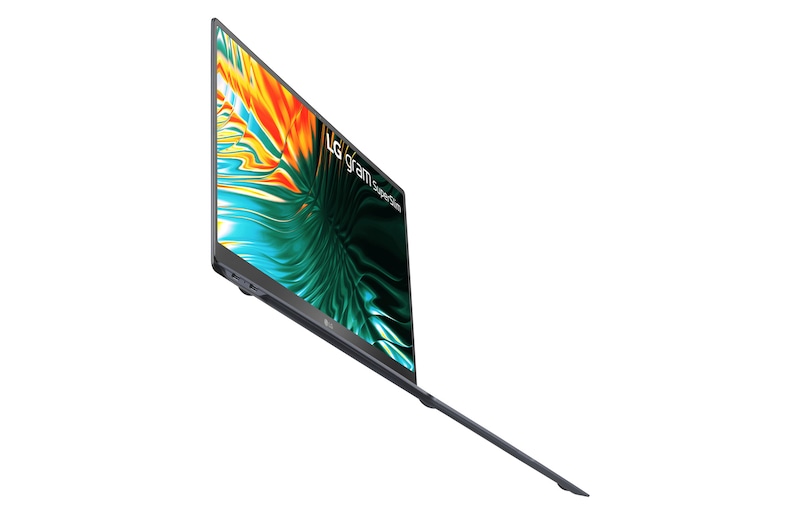 Left side view with low angle and cover open