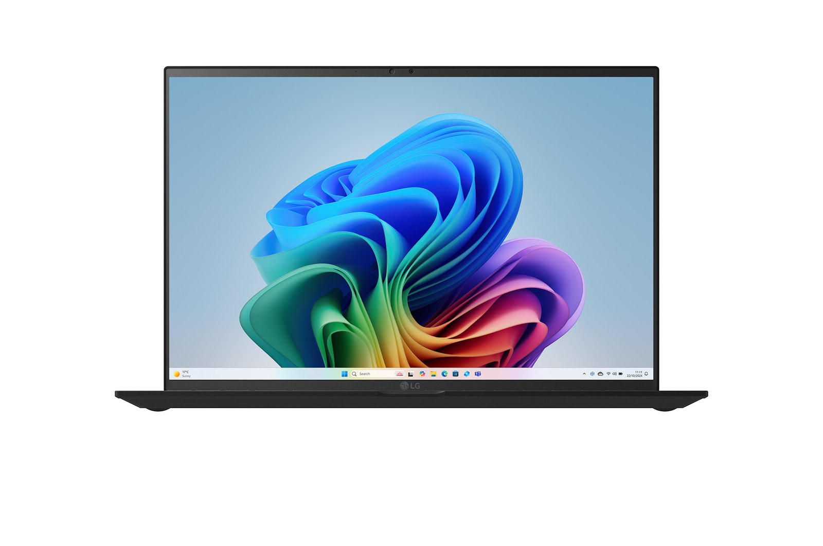 Front view with Copilot+ Bloom Wallpaper