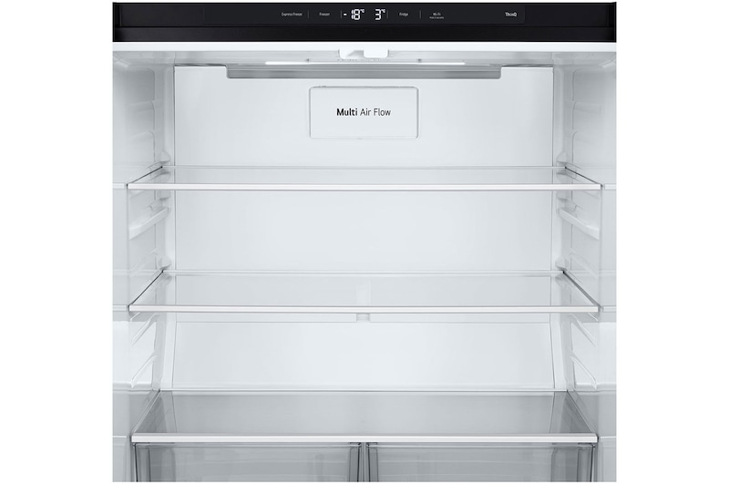 LG 464L Multi Door Refrigerator with Smart Inverter Compressor™ in Essence Matte Black, GF-B4544EP