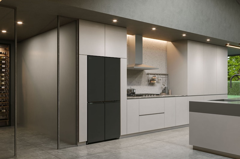 LG 464L Multi Door Refrigerator with Smart Inverter Compressor™ in Essence Matte Black, GF-B4544EP