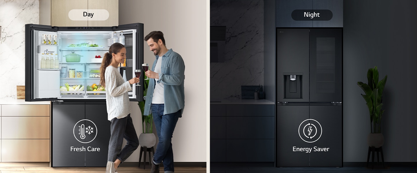 Smart Learner learns your patterns to optimize cooling, energy usage, and ice usage.