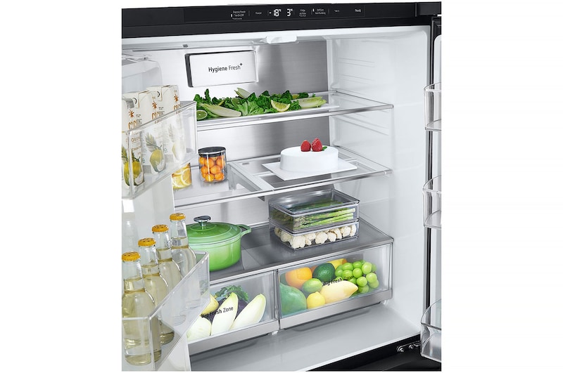 LG 508L InstaView® Refrigerator in Essence Matte Black, GF-G4534EP