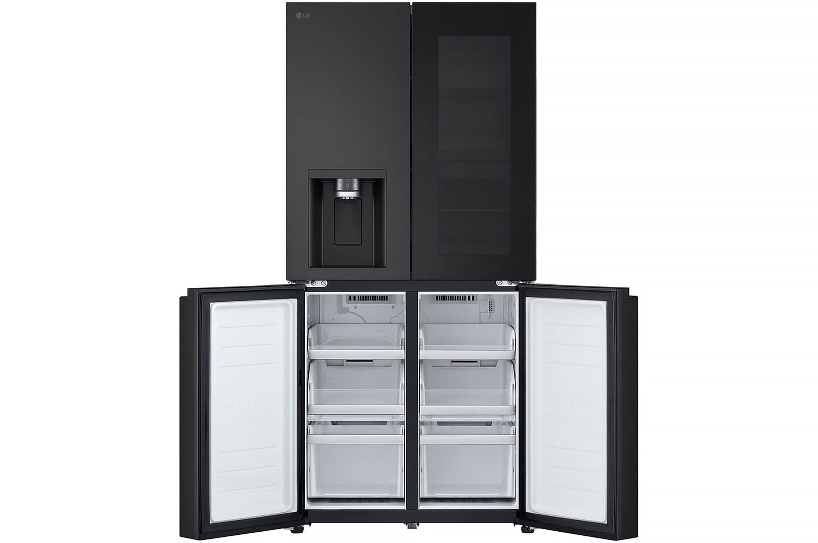 LG 508L InstaView® Refrigerator in Essence Matte Black, GF-G4534EP