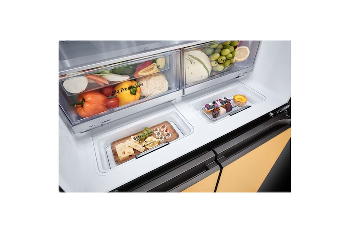 LG 527L InstaView® Fridge with MoodUP™ LED Colour Panels, GF-Q527MU