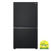 LG 647L Side by Side Refrigerator with Smart Inverter Compressor™ in Essence Matte Black, GS-B6473EP