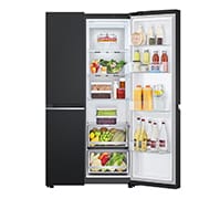 LG 647L Side by Side Refrigerator with Smart Inverter Compressor™ in Essence Matte Black, GS-B6473EP
