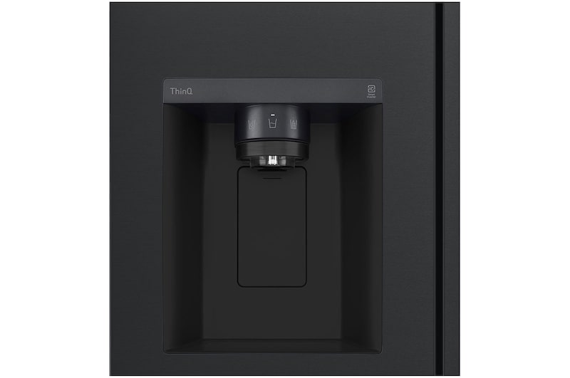 LG 617L side-by-side-fridge with Smart Inverter Compressor™ in Matt Black, GS-L6473EP