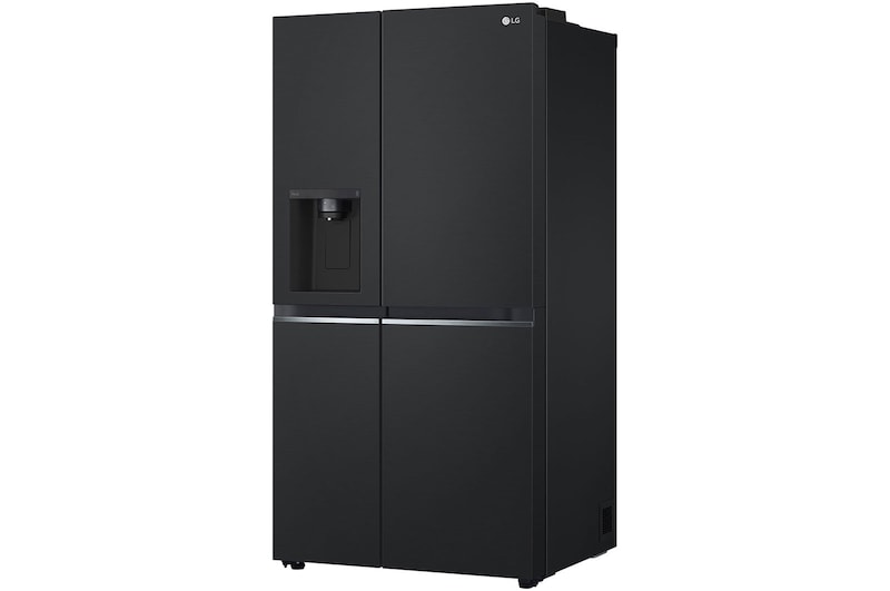 LG 617L side-by-side-fridge with Smart Inverter Compressor™ in Matt Black, GS-L6473EP