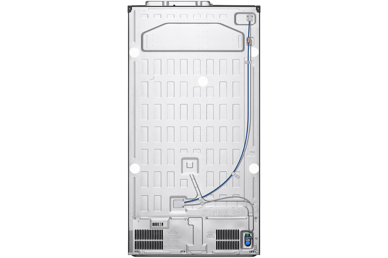 LG 617L side-by-side-fridge with Smart Inverter Compressor™ in Matt Black, GS-L6473EP