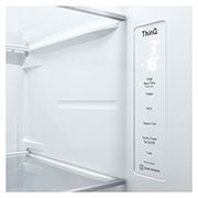 LG 617L side-by-side-fridge with Smart Inverter Compressor™ in Matt Black, GS-L6473EP