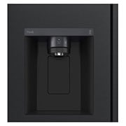 LG 617L side-by-side-fridge with Smart Inverter Compressor™ in Matt Black, GS-L6473EP