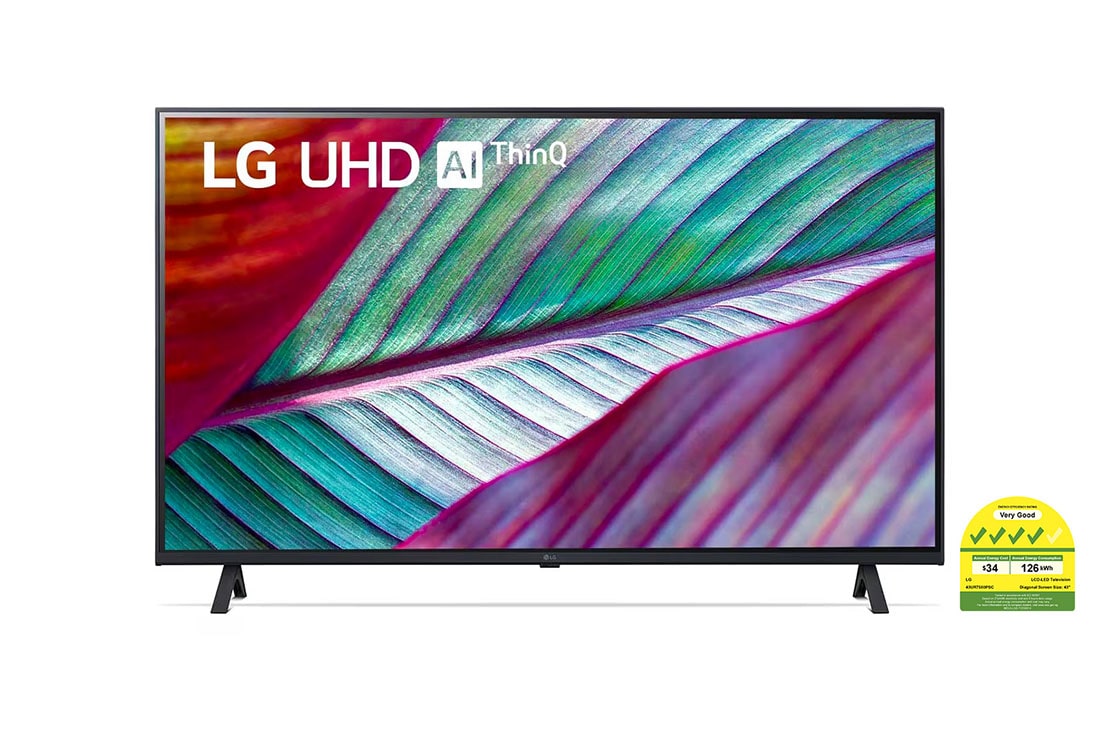 LG UHD TV UR75 43 inch 4K Smart TV 2023 | Small TV | Ultra HD 4K resolution | AI ThinQ | Magic Remote , 43UR7550PSC