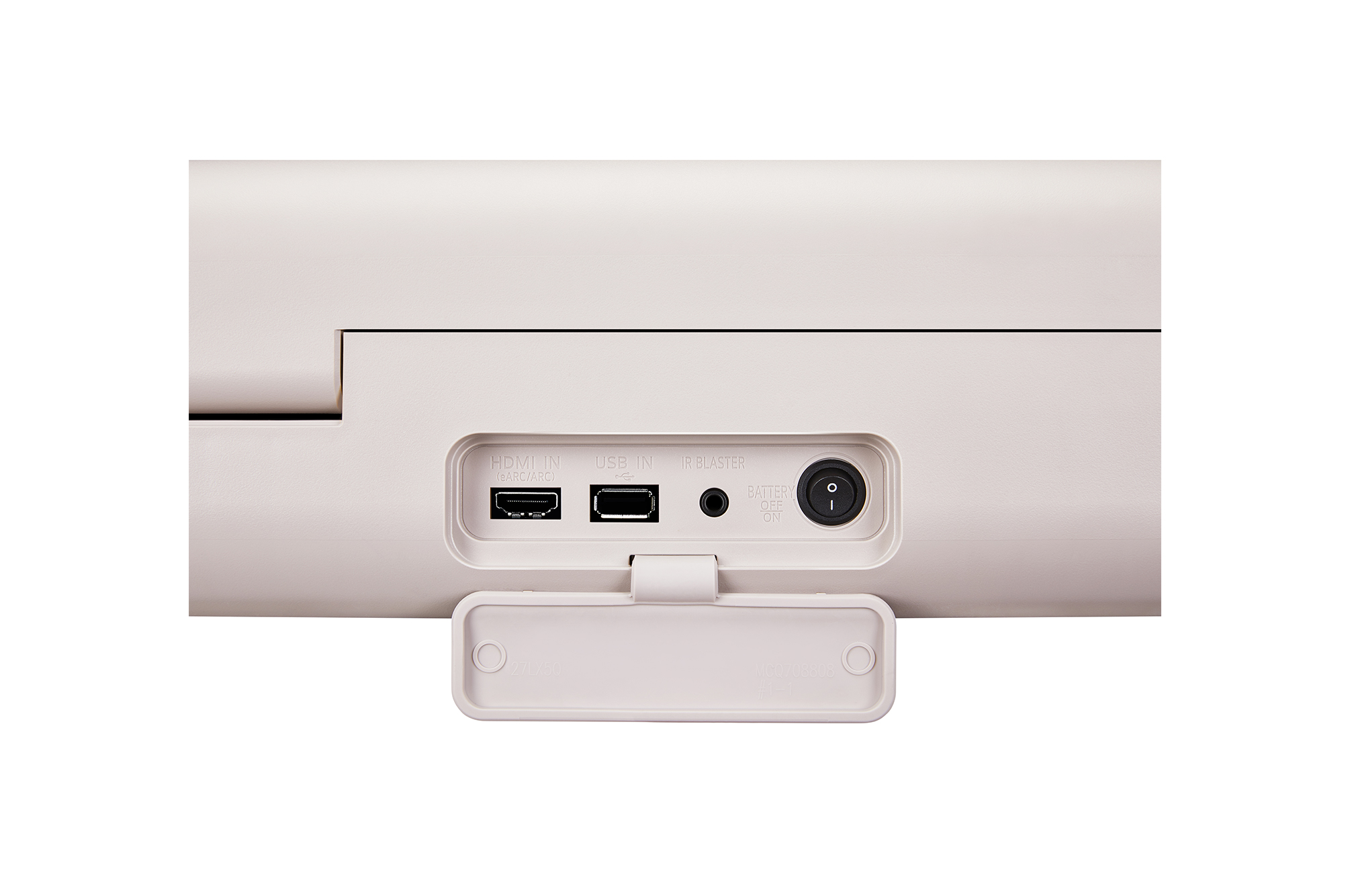 Close-up of the control panel