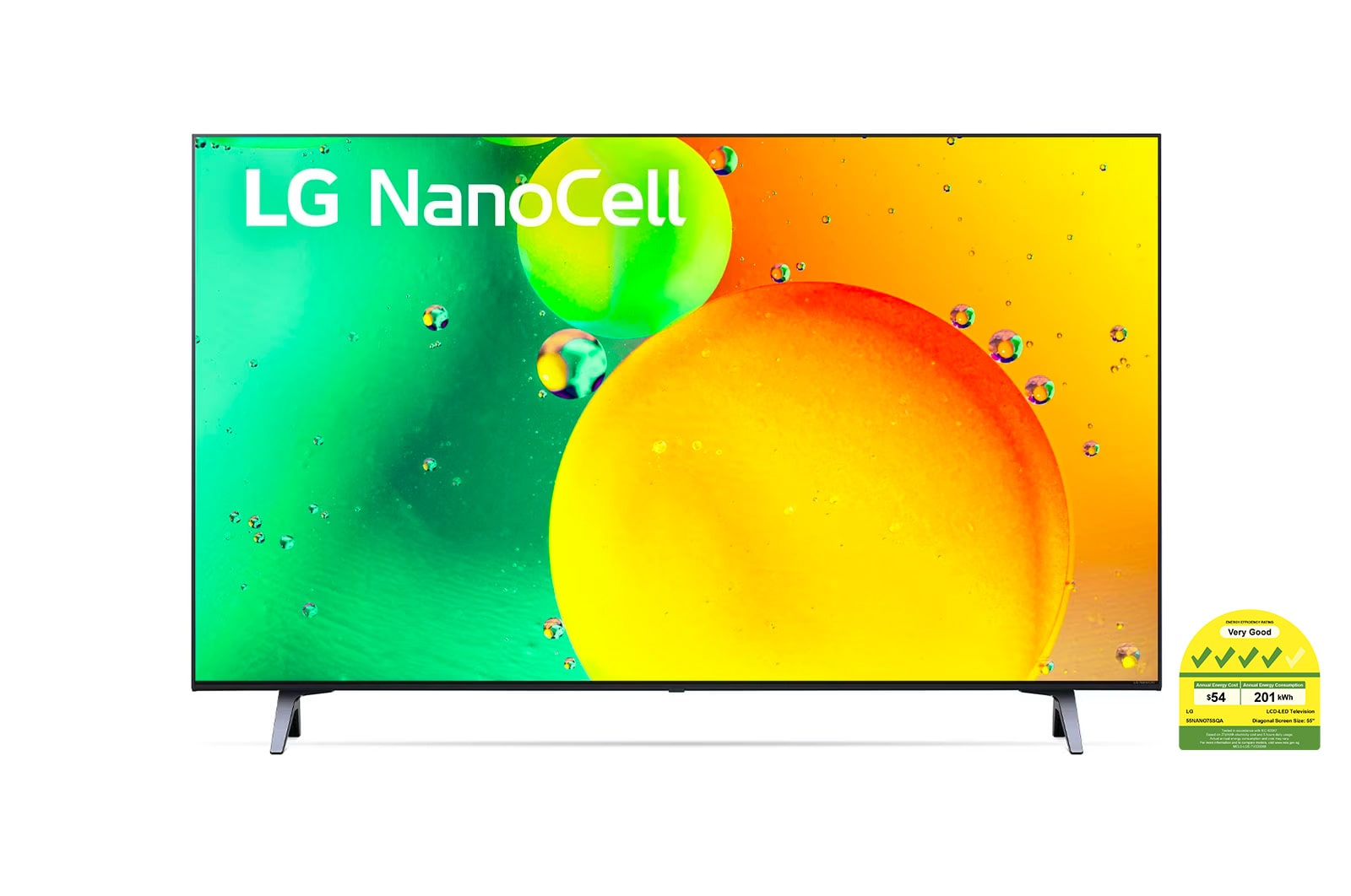 LG NanoCell TV NANO75 55 inch 4K Smart TV | Ultra HD 4K resolution | AI ThinQ with HDR10 Pro, 55NANO75SQA