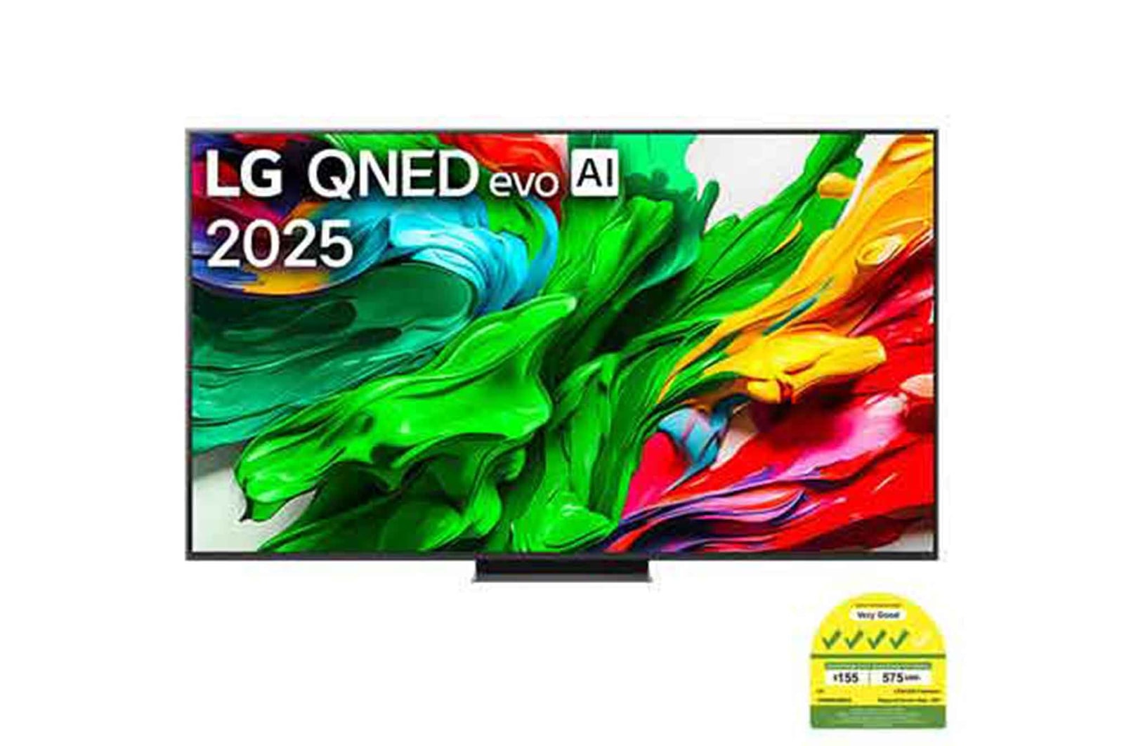 Front view of 100 Inch LG QNED evo AI QNED86 MiniLED 4k Smart TV 2025 100QNED86AS