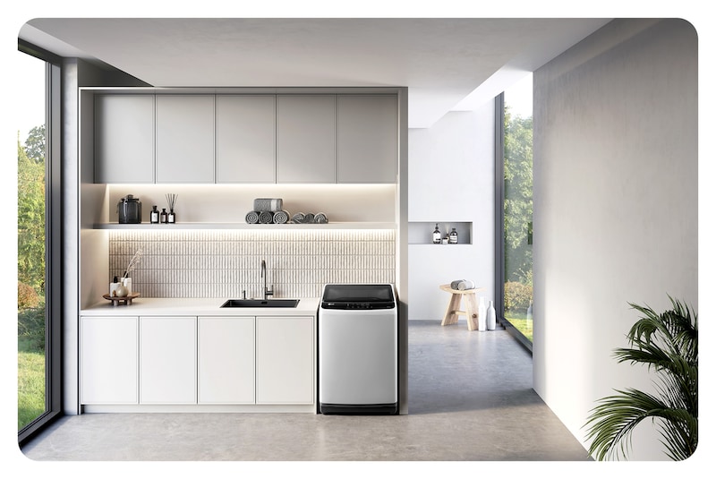 LG 8KG Top Load Washing Machine, Gray, T2108NT1G