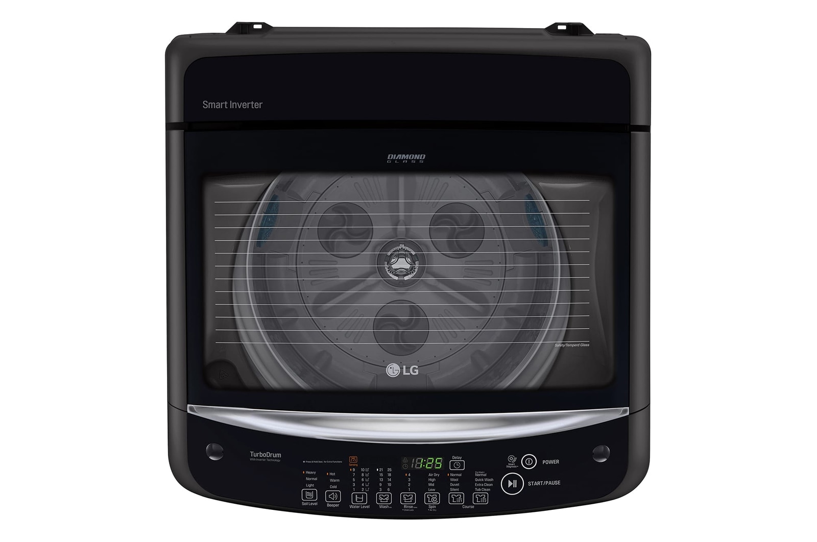 LG Smart Inverter Top Load Washing Machine, 11KG, Black, T2311VSAB