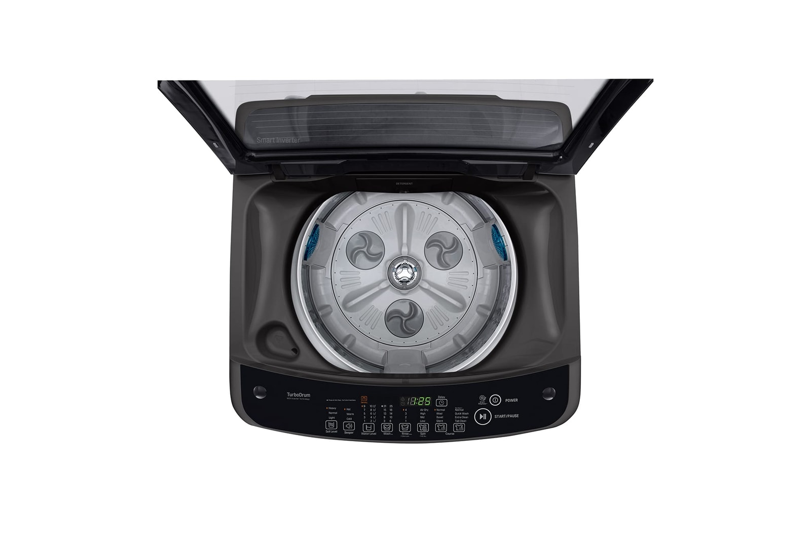 LG Smart Inverter Top Load Washing Machine, 11KG, Black, T2311VSAB