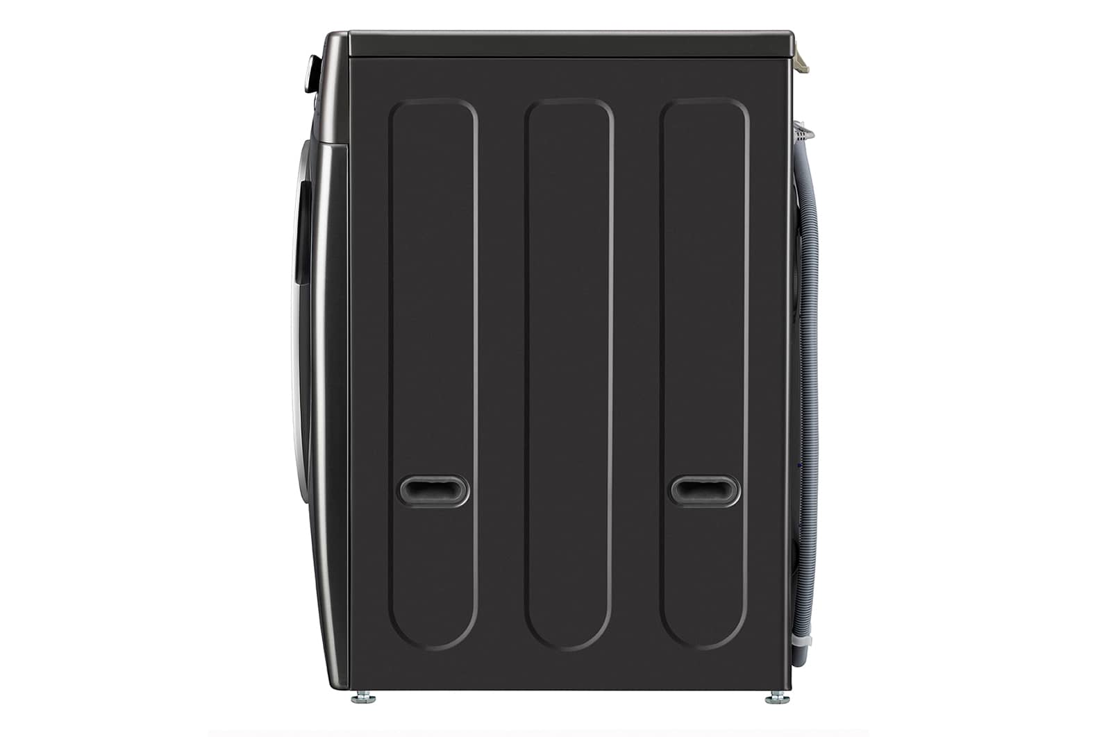 LG 21/12kg, AI Direct Drive Front Load Washer Dryer in Black Steel, F2721HVRB