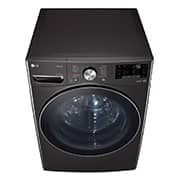 LG 21/12kg, AI Direct Drive Front Load Washer Dryer in Black Steel, F2721HVRB