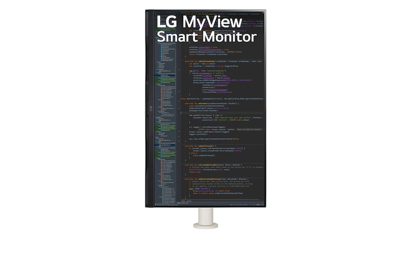 LG UHD 4K 32" SMART Monitor with Ergo Stand, 32SQ780S-W