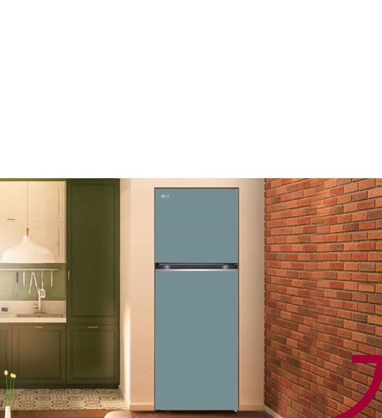 ตู้เย็น LG อยู่ในห้องครัว