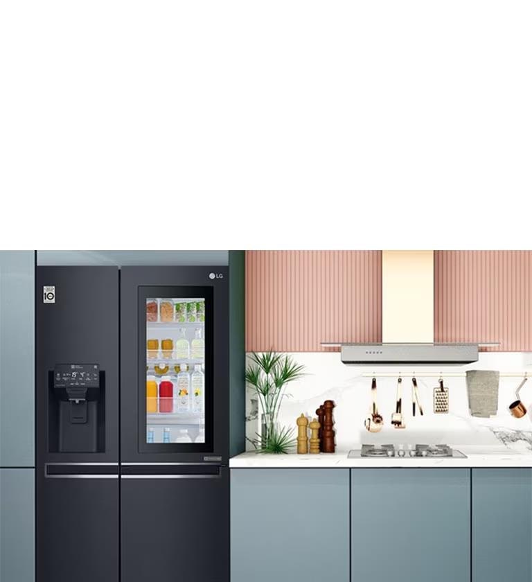 ตู้เย็น LG อยู่ในครัว