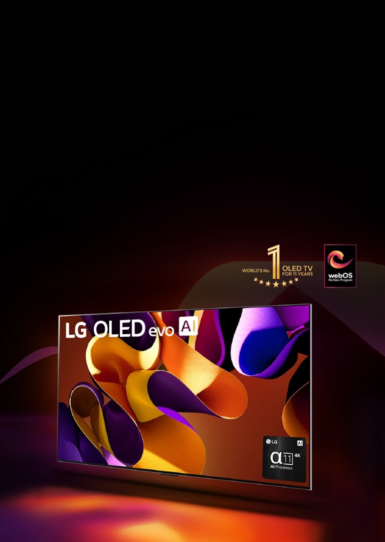 ภาพ LG OLED evo G4 สัญลักษณ์ทีวี OLED อันดับ 1 ของโลก 11 ปีซ้อน