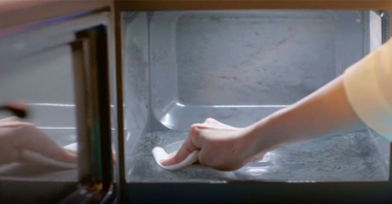 ทำความสะอาดไมโครเวฟ