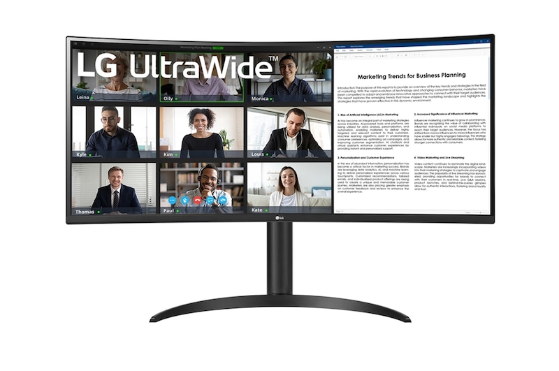 มุมมองด้านหน้า รุ่น 34WR50QK