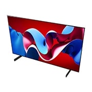 มุมมองมุมของ LG OLED evo TV, OLED C4 จากด้านล่าง