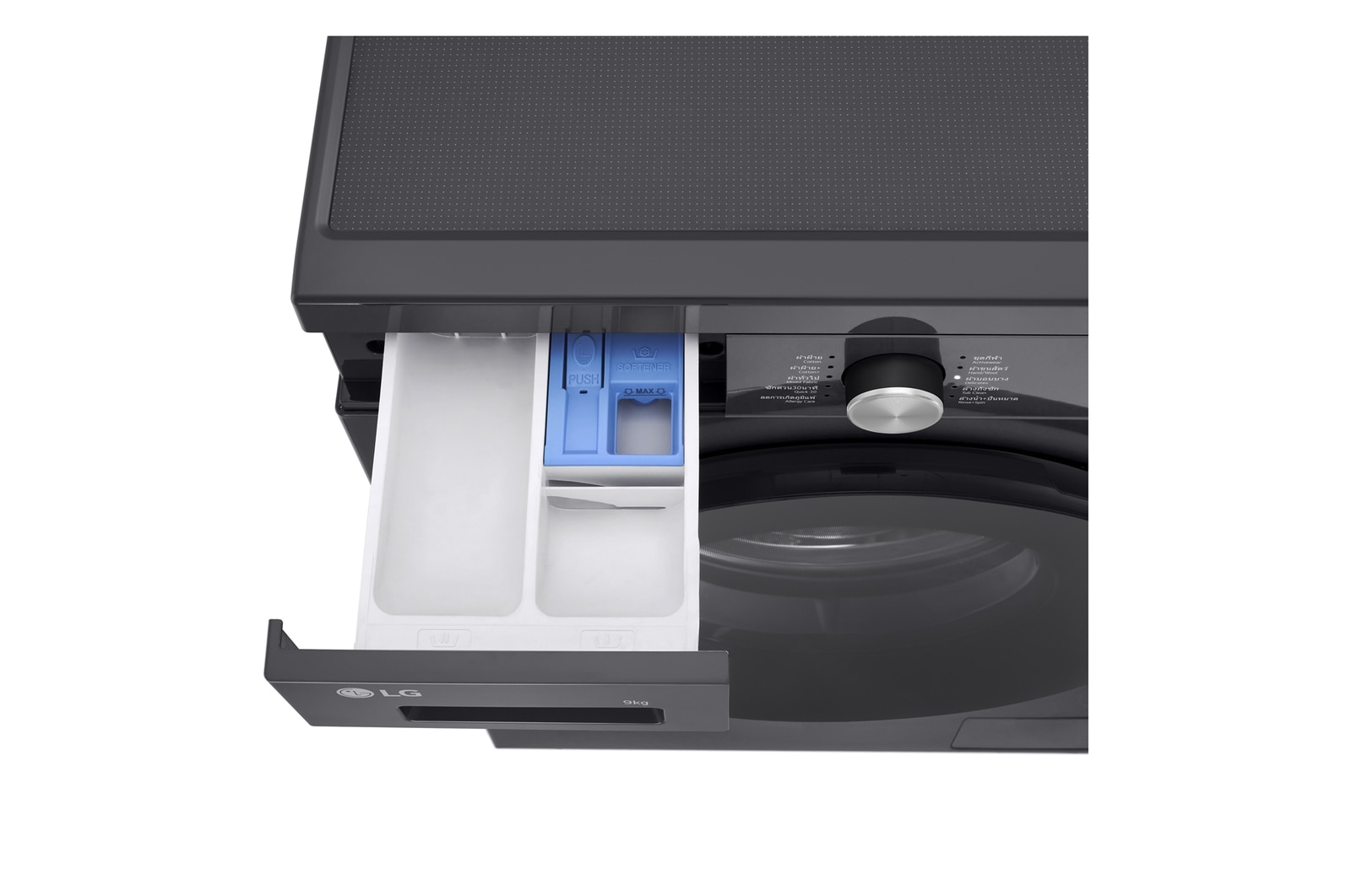 Top view detergent box-open