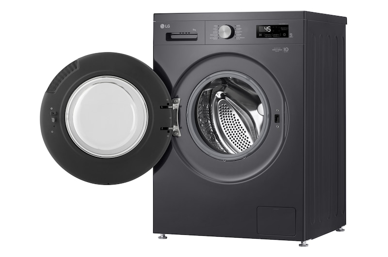 Right-side door open view