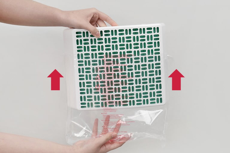 นำชุดตัวกรองใหม่ออกจากบรรจุภัณฑ์