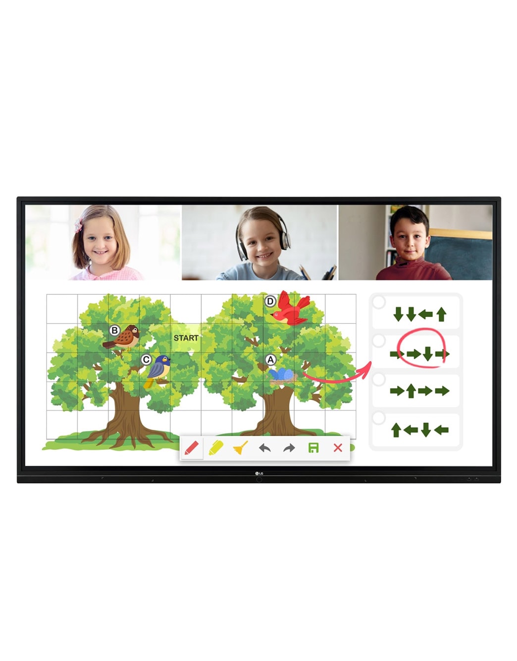 86'' UHD IR-Type Touch Interactive Digital Board - 86TR3BF-B | LG TH