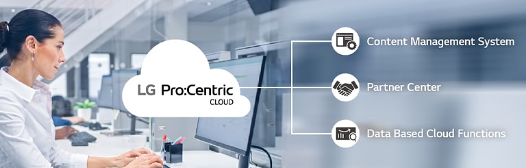 ผู้หญิงคนนี้ทำงานผ่าน Pro:Centric Cloud